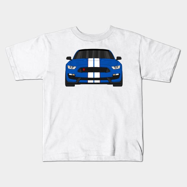 GT350R PERFORMANCE BLUE Kids T-Shirt by VENZ0LIC